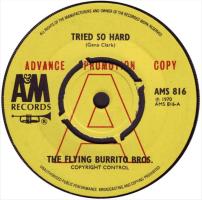 Flying Burrito Brothers: Tried So Hard Britain promo 7-inch
