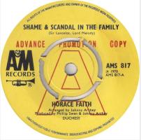 Horace Faith: Shame & Scandal In the Family Britain promo 7-inch