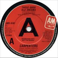 Carpenters: Those Good Old Dreams Britain promo 7-inch