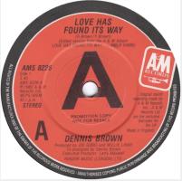 Dennis Brown: Love Has Found Its Way Britain promo 7-inch
