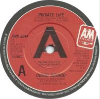 Oingo Boingo: Private Life Britain promo 7-inch