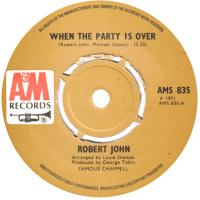 Robert John: When the Party Is Over Britain 7-inch