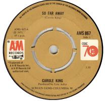 Carole King: So Far Away Britain 7-inch