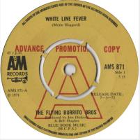 Flying Burrito Brothers: White Line Fever Britain promo 7-inch