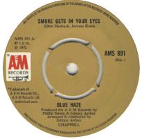 Blue Haze: Smoke Gets In Your Eyes Britain 7-inch