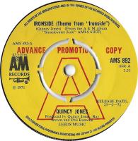 Quincy Jones: Ironside Theme Britain promo 7-inch