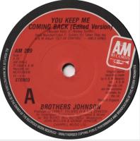 Brothers Johnson: You Keep Me Coming Back Britain 7-inch