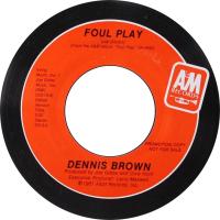 Dennis Brown: Foul Play US promo 7-inch