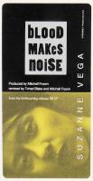 Suzanne Vega: Blood Makes Noise US promo sticker