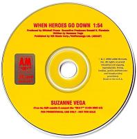 Suzanne Vega: When Heroes Go Down US promo CD single