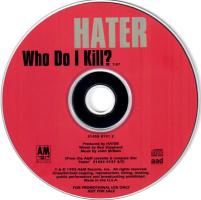 Hater: Who Do I Kill? US CD single
