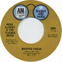 Herb Alpert & the Tijuana Brass: Whipped Cream US 7-inch