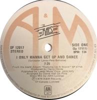 Raes: I Only Wanna Get Up and Dance Canada 12-inch