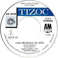 Herb Alpert & the Tijuana Brass: A Taste Of Honey Mexico 7-inch