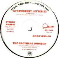 Brothers Johnson: Strawberry Letter 23 US promo 12-inch