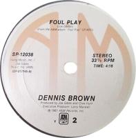 Dennis Brown: Foul Play US 12-inch