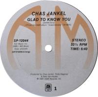 Chas Jankel: Glad to Know You US promo 12-inch