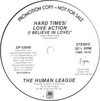 Human League: Hard Times/Love Action US promo 12-inch