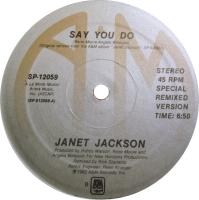 Janet Jackson: Say You Do US 12-inch