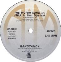 Randyandy: The Motor Song US 12-inch