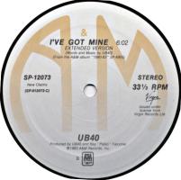 UB40: I've Got Mine US 12-inch