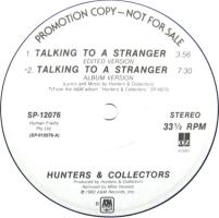 Hunters & Collectors: Talking to a Stranger US promo 12-inch