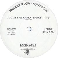 Language: Touch the Radio US promo 12-inch