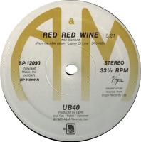 UB40: Red Red Wine US 12-inch
