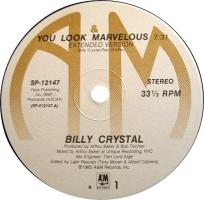 Billy Crystal: You Look Marvelous US 12-inch