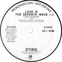 Sting: Love Is the Seventh Wave US promo 12-inch