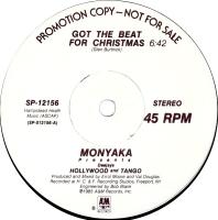 Monyaka: Got the Beat For Christmas US promo 12-inch