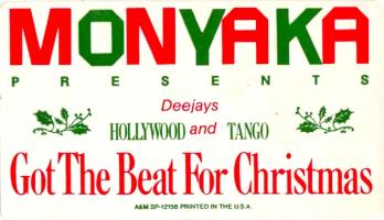 Monyaka: Got the Beat For Christmas US promo sticker