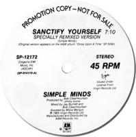 Simple Minds: Sanctify Yourself US promo 12-inch