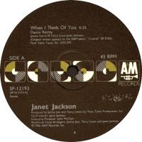 Janet Jackson: When I Think Of You US 12-inch