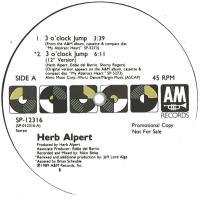 Herb Alpert: 3 O'Clock Jump US promo 12-inch