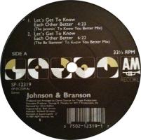 Johnson & Branson: Let's Get to Know Each Other Better US 12-inch