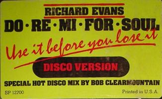 Richard Evans: Do-Re-Mi-For-Soul US 12-inch sticker