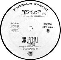 38 Special: Rockin' Into the Night US promo 12-inch