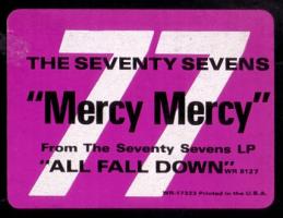 Seventy Sevens: Mercy Mercy US promo sticker