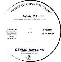 Dennis DeYoung: Call Me US promo 12-inch