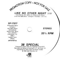 38 Special: Like No Other Night US promo 12-inch