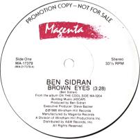 Ben Sidran: Brown Eyes US promo 12-inch