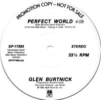 Glen Burtnick: Perfect World US promo 12-inch