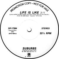Suburbs: Life Is Like US promo 12-inch