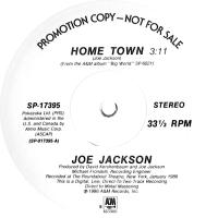 Joe Jackson: Home Town US promo 12-inch