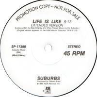 Suburbs: Life Is Like US promo 12-inch