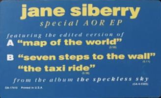 Jane Siberry: Special AOR EP US promo sticker