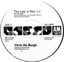 Chris DeBurgh: The Lady In Red US promo 12-inch