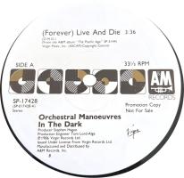 Orchestral Manoeuvres in the Dark: Live and Die US promo 12-inch