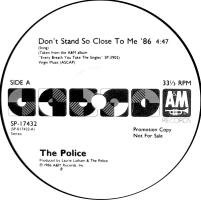 Police: Don't Stand So Close to Me '86 US promo 12-inch